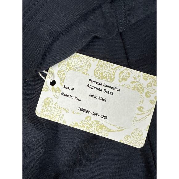 NWT** BLACK Peruvian connection Angelina dress size M - Picture 7 of 9